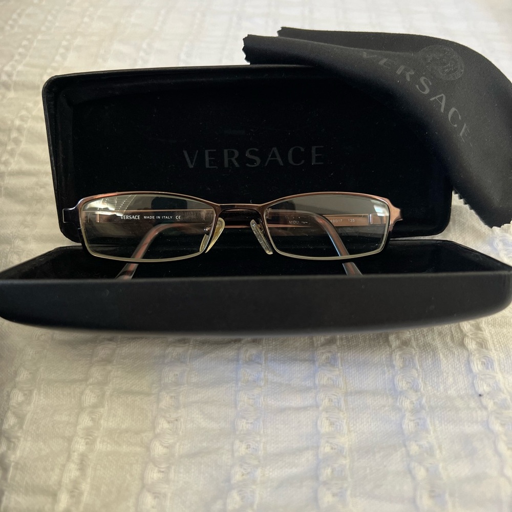 Versace Black and Gold Glasses Sophisticated Design